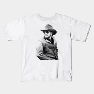 Hank Williams Jr /// Vintage  Design Kids T-Shirt